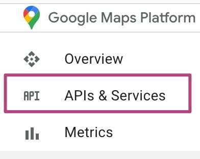 Google APIs &amp; Services